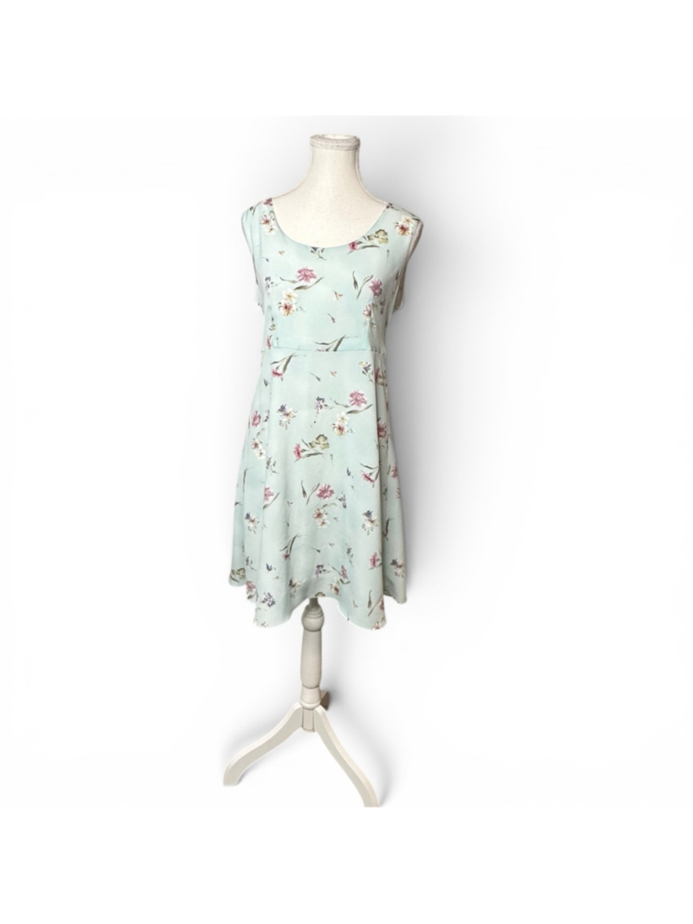 Vintage 90s Floral Slip Dress Pastel Grunge Mini Dress Soft Girl Cottagecore